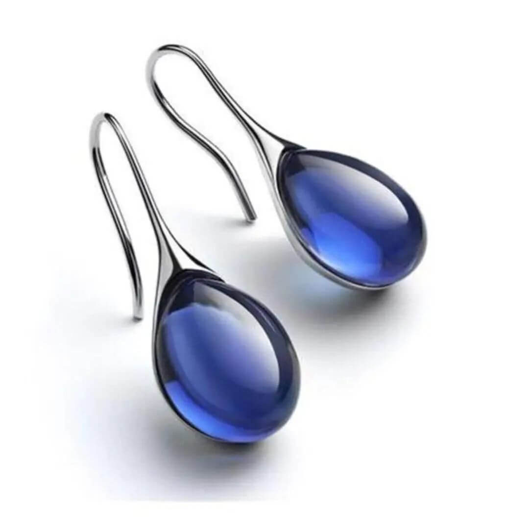 Aquamarine Teardrop Dangle Earrings Diane Jewelry