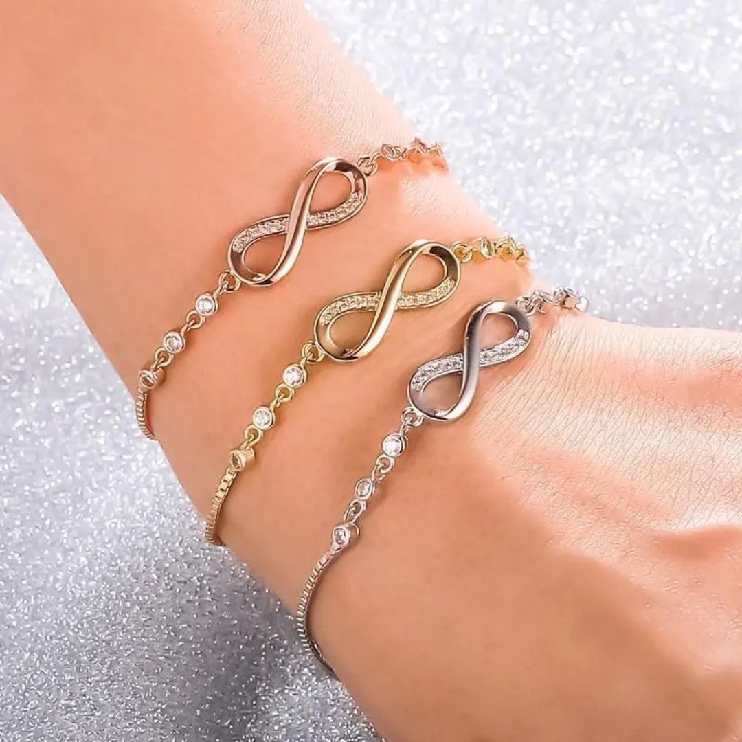 Gold Infinity Adjustable Bolo Bracelet - Diane Jewelry