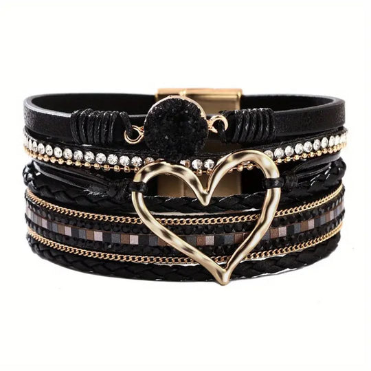 Boho Heart Layered Bracelet - Diane Jewelry