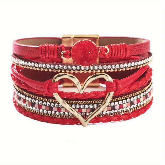 Boho Heart Layered Bracelet - Diane Jewelry