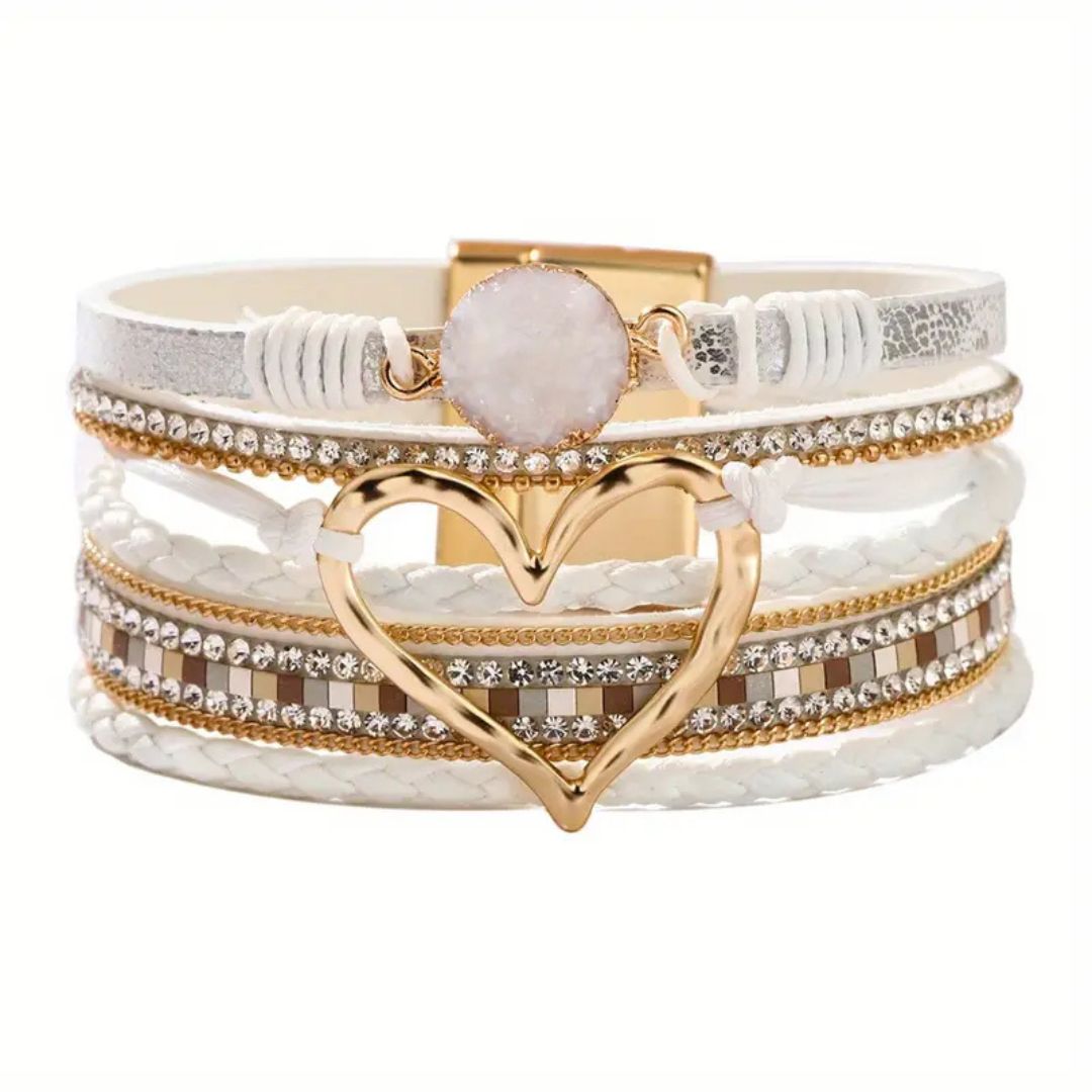 Boho Heart Layered Bracelet - Diane Jewelry