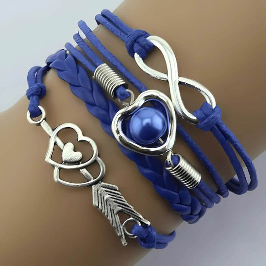 Infinity Love Charm Wrap Bracelet - Diane Jewelry