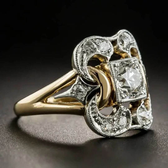 Vintage Art Deco Diamond Ring - Diane Jewelry