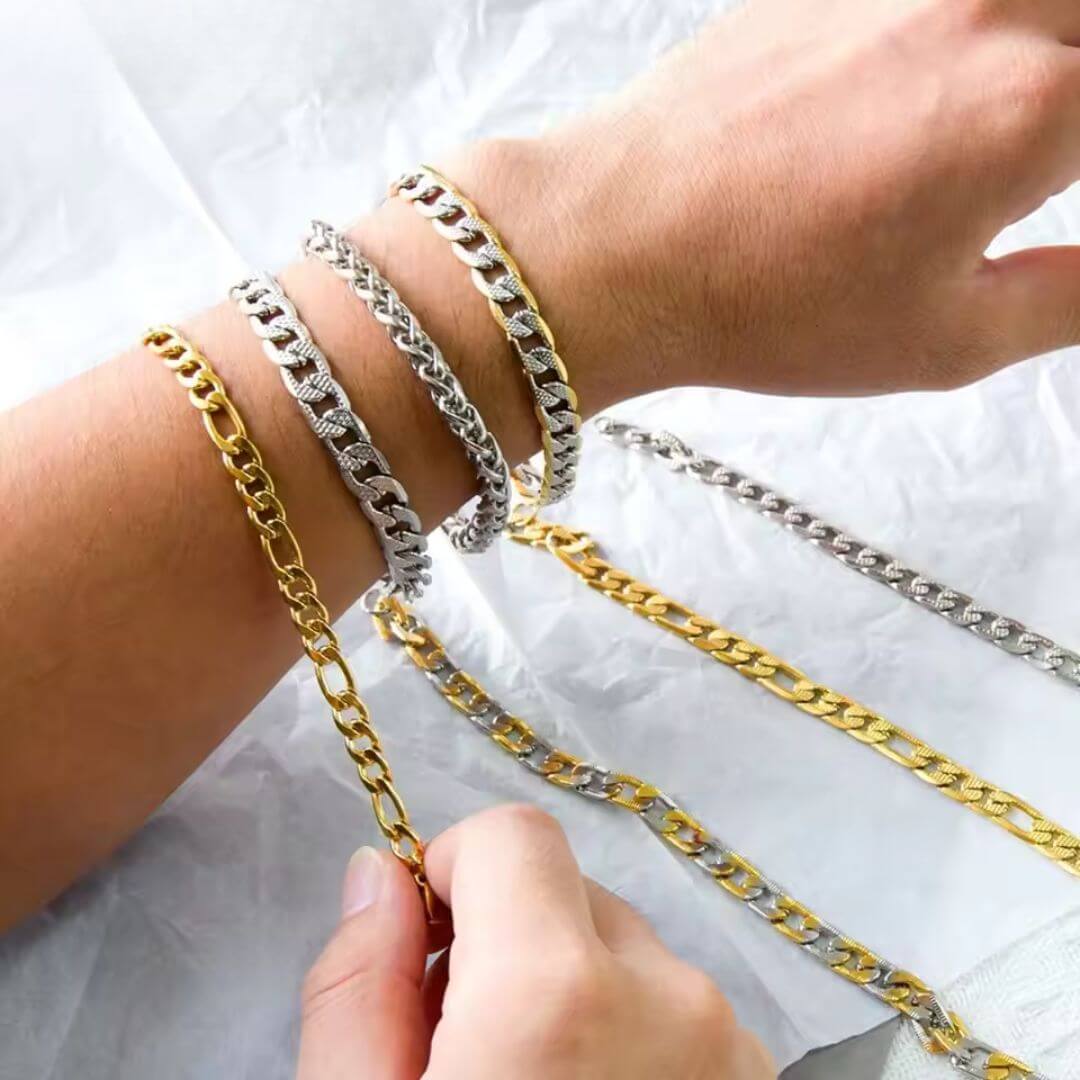 Classic Gold Cuban Link Bracelet - Diane Jewelry