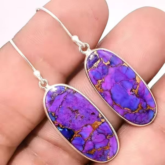 Boho Jasper Drop Dangle Earrings - Diane Jewelry