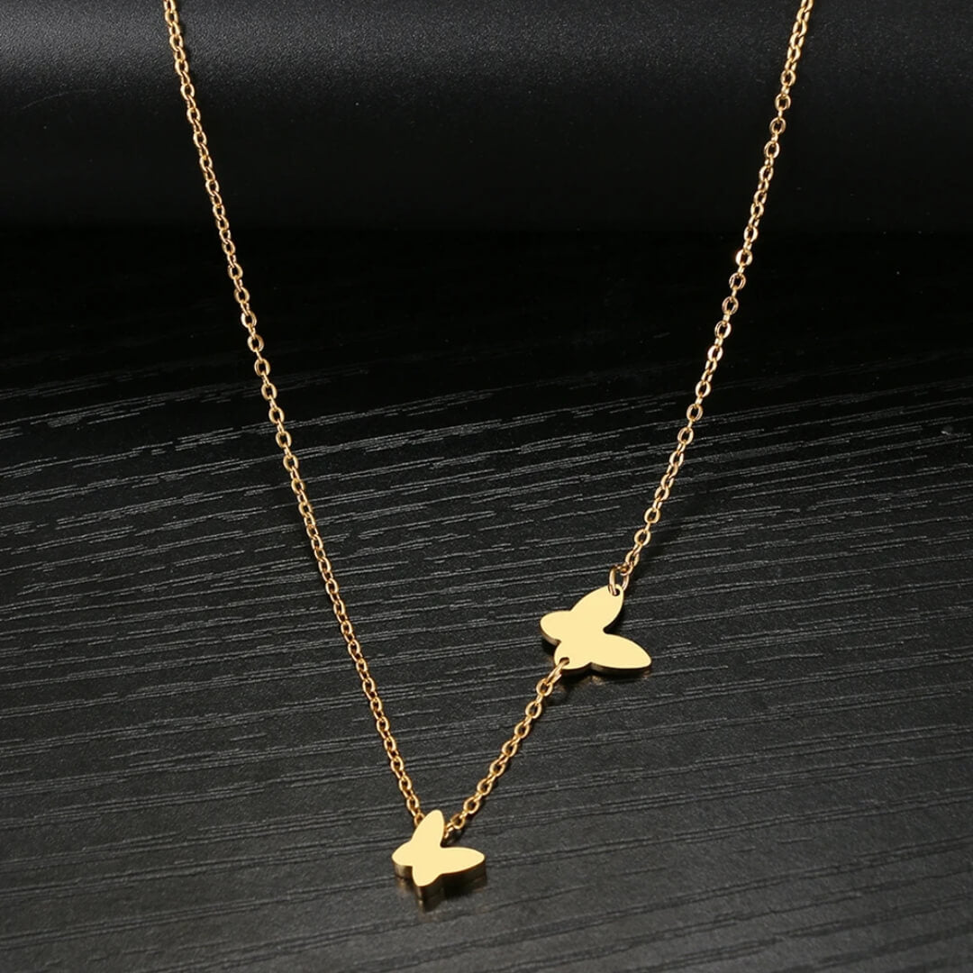 Gold Butterfly Pendant Necklace Women - Diane Jewelry