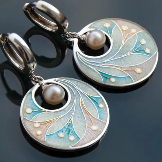 Art Deco Pearl Drop Earrings - Diane Jewelry