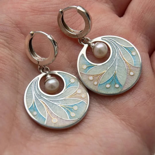 Art Deco Pearl Drop Earrings - Diane Jewelry