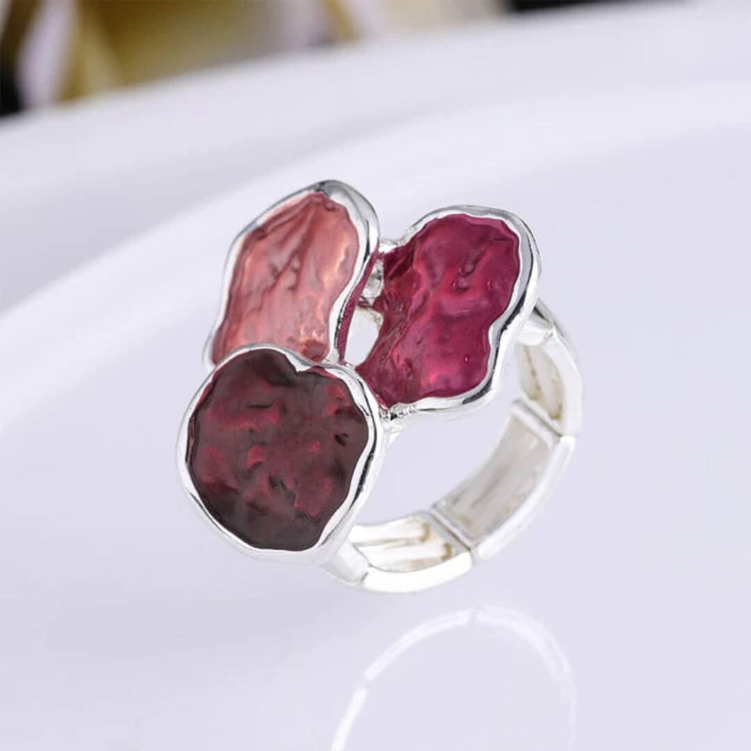 Abstract Enamel Statement Ring - Diane Jewelry