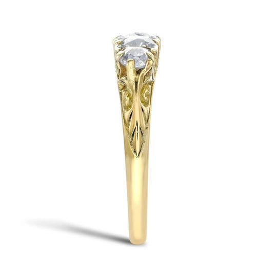 Vintage Gold Five-Stone Ring - Diane Jewelry